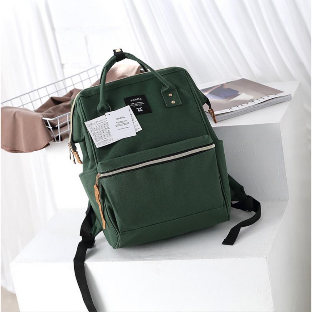 Японский рюкзак-сумка Anello city темно-зеленый (dark green) AT-B0193A DG