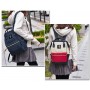 Японский рюкзак-сумка Anello city бело-красно-синий (white-red-blue)
