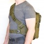 рюкзак BL-126 олива на человеке с левого бока