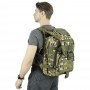 тактический рюкзак Mr. Martin 5035 МультиКам (камуфляж) (на человеке вид с левого бока сзади)