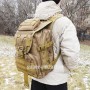 тактический рюкзак Mr. Martin 5035 койот (песочный) (на человеке вид с правого бока сзади)