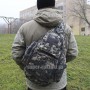 тактический рюкзак Mr. Martin 5053 АКУПАТ (серый пиксель) (на человеке вид сзади)