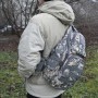 тактический рюкзак Mr. Martin 5053 АКУПАТ (серый пиксель) (на человеке вид с левого бока)