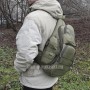 тактический рюкзак Mr. Martin 5053 хаки (олива) (на человеке вид с левого бока)