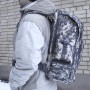 тактический рюкзак Mr. Martin 5071 АКУПАТ (серый пиксель) (на человеке вид с левого бока)