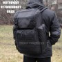 тактический рюкзак Mr. Martin 5071 черный (на человеке вид с правого бока сзади)