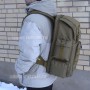 тактический рюкзак Mr. Martin 5071 койот (песочный) (на человеке вид с левого бока)