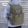 тактический рюкзак Mr. Martin 5071 койот (песочный) (на человеке вид с левого бока сзади)