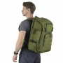 тактический рюкзак Mr. Martin 5071 хаки (олива) (на человеке вид с левого бока сзади)