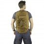 Тактический рюкзак-сумка Mr. Martin D-07 хаки (койот, песочный) (на человеке со спины)