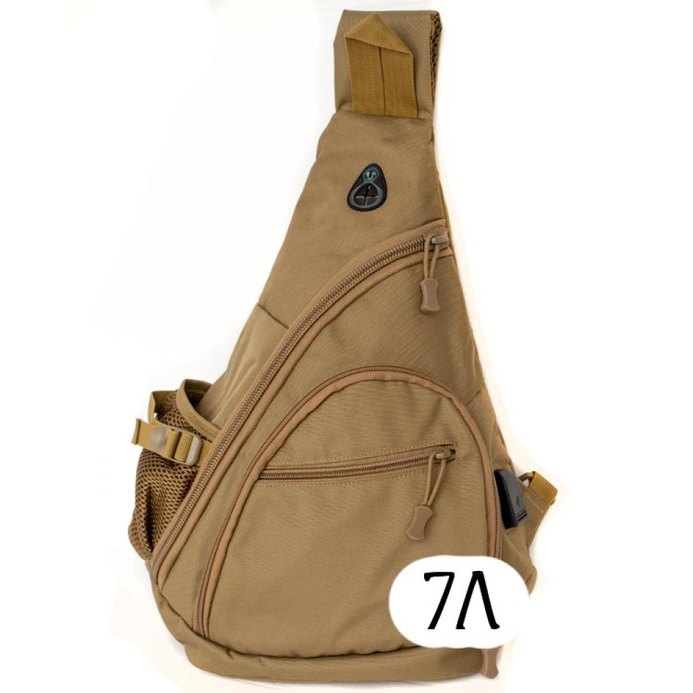 Однолямочный тактический рюкзак Mr. Martin 5908 хаки (койот, песочный)