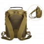 Однолямочный тактический мини рюкзак-сумка хаки (койот, песочный)