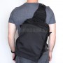 Однолямочный рюкзак для ноутбука 13" БЛЭК ДЖЕК черный
